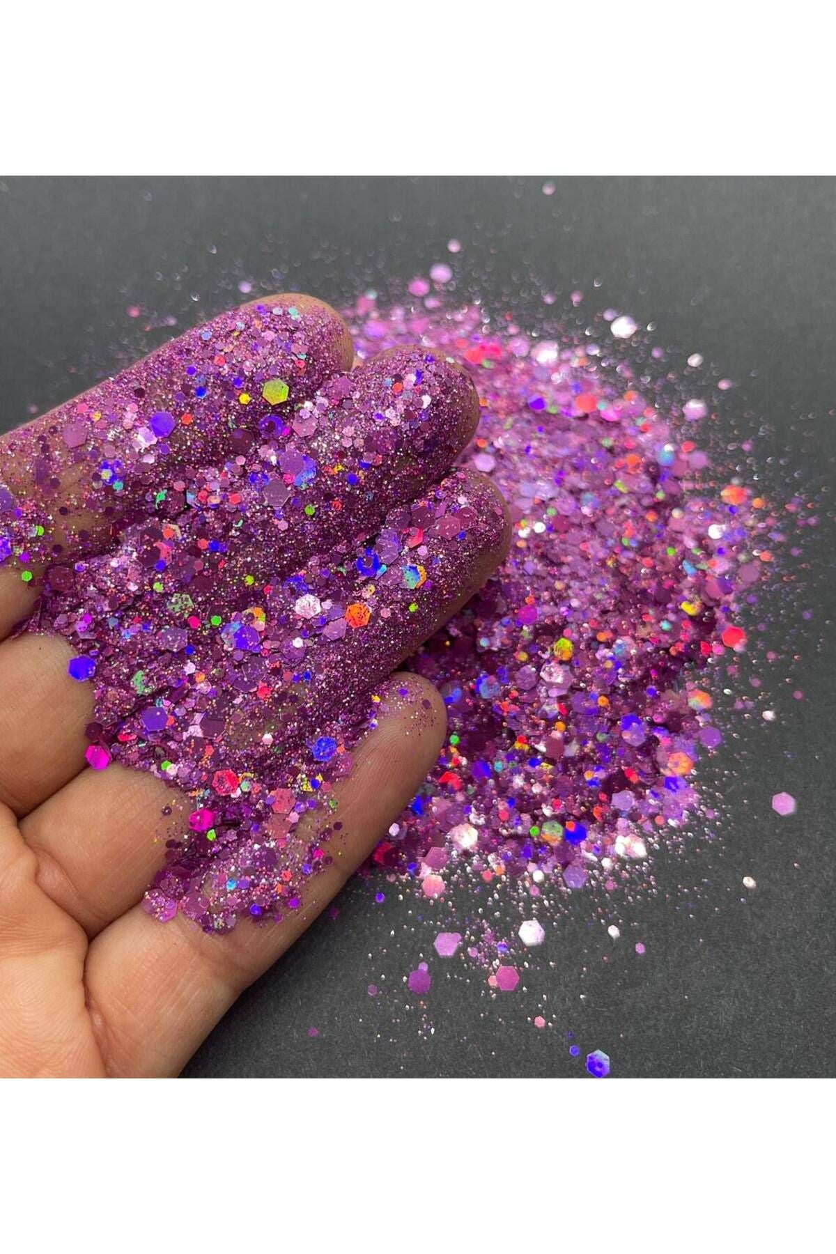 Chunky Glitter 10gr Holographic Epoxy Resin Nail Makeup Glitter CG32