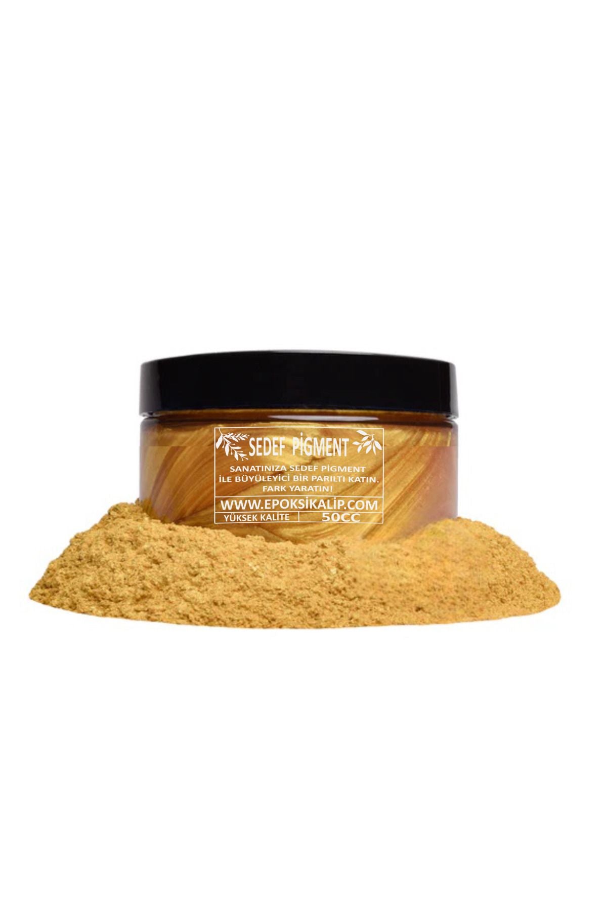 Epoxy Powder Gold Color Pigment Paint 50cc 15gr, Epoxy Resin Pigment Paint