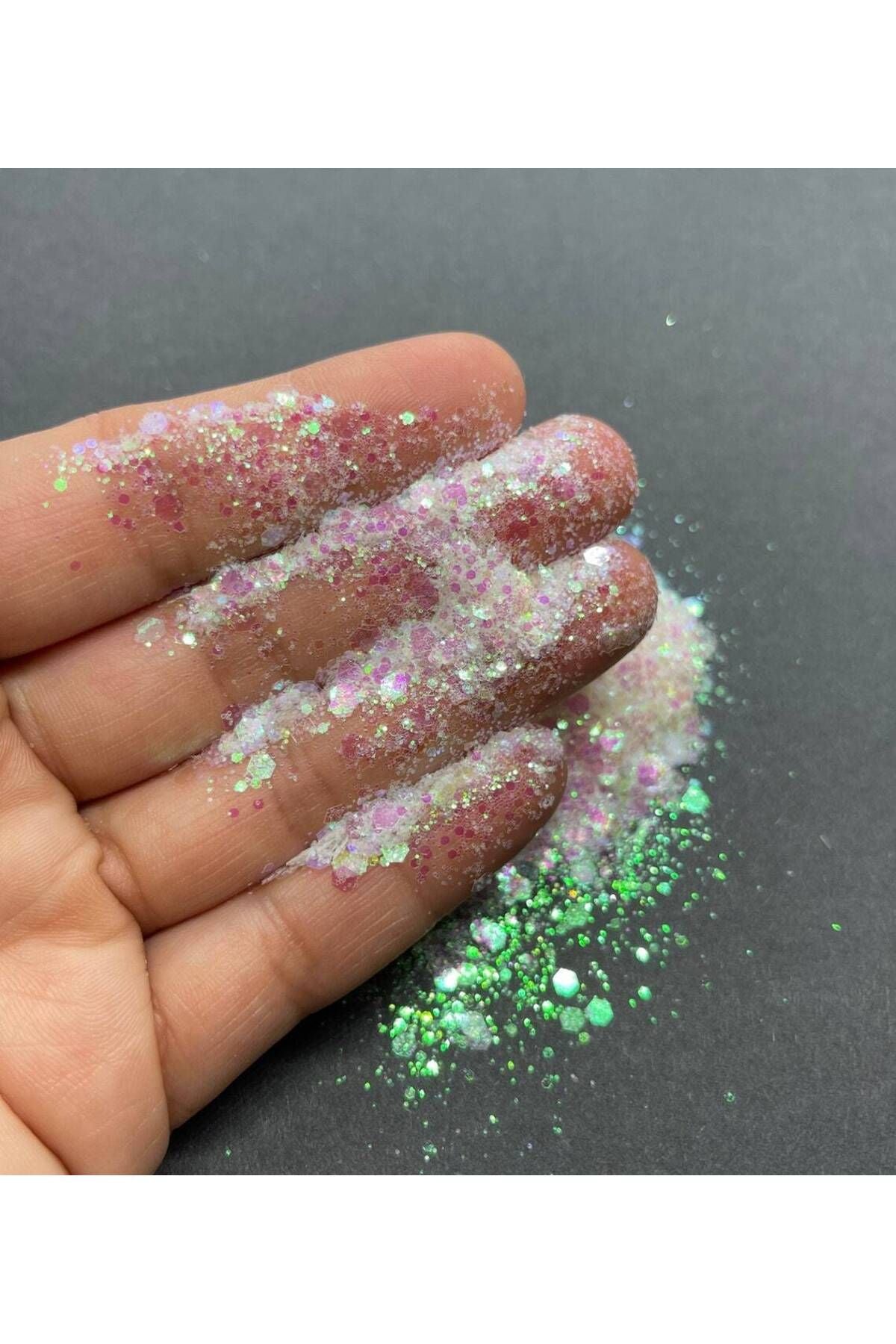 Chunky Glitter White 5g Holographic Epoxy Resin Nail Makeup Glitter