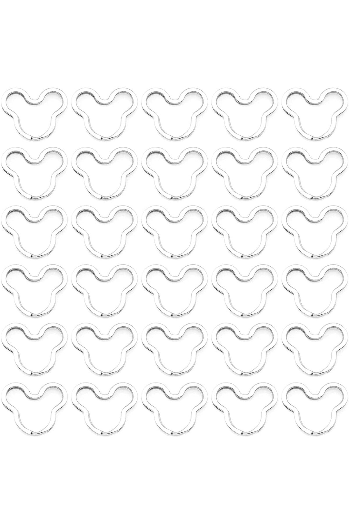 Mickey Keychain Tool 10 Pieces, Epoxy Keychain Ring Keychain Chain, Keychain Material