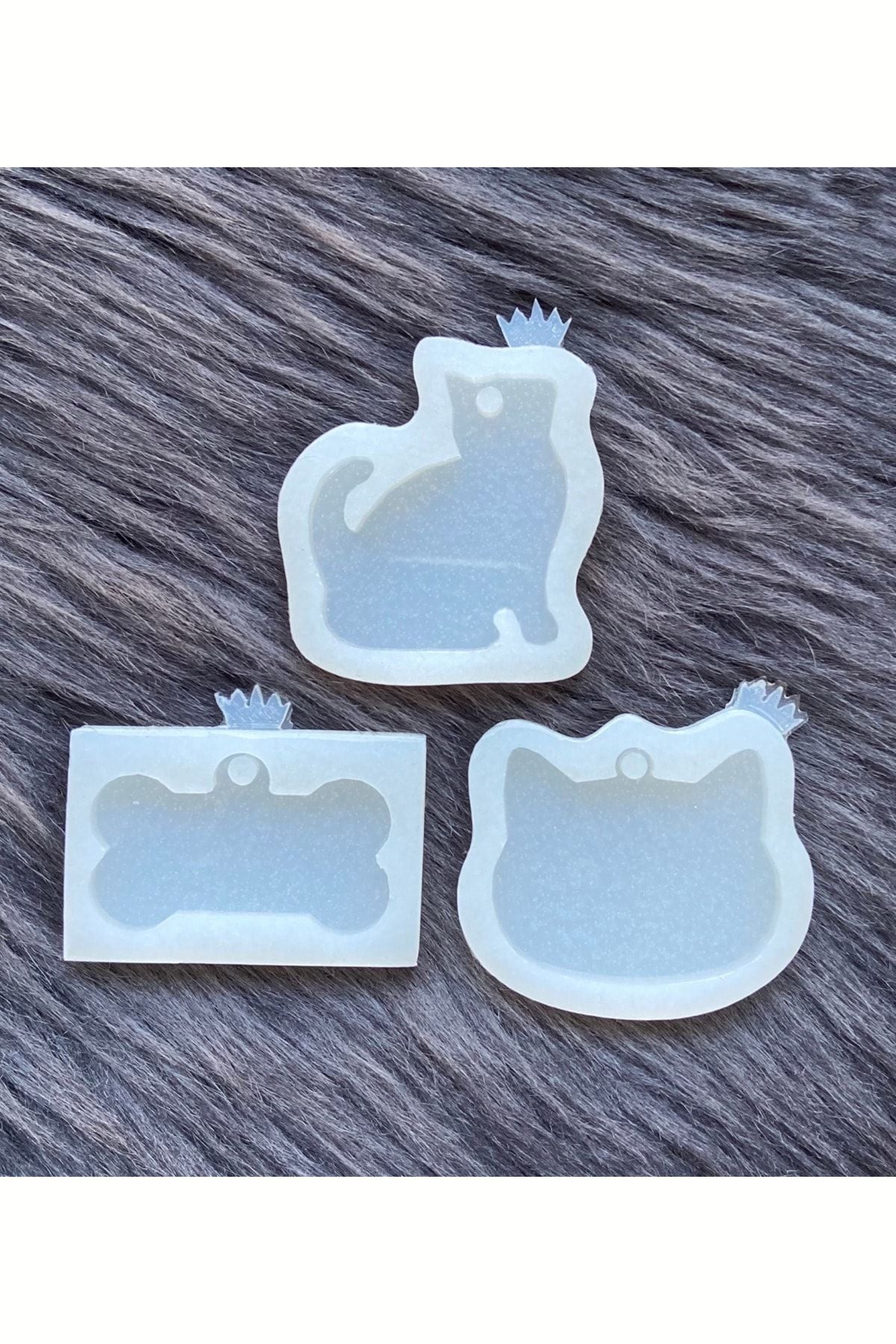 Epoxy Resin Cat & Bone Silicone Mold Set, Epoxy Starter Set, Epoxy Mold Set