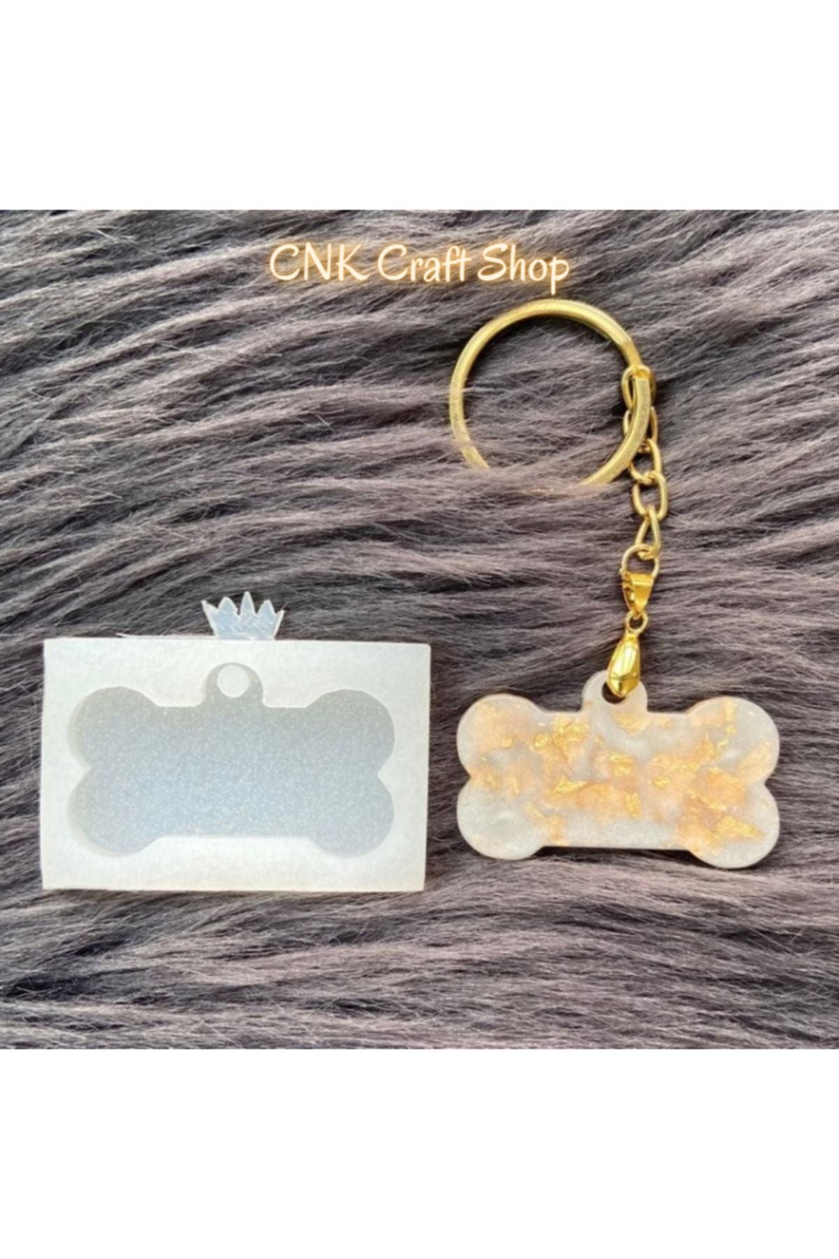 Epoxy Silicone Mold Resin Necklace Tag Keychain Dog Bone Silicone Mold