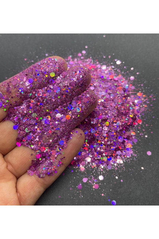 Chunky Glitter 10gr Holographic Epoxy Resin Nail Makeup Glitter CG32
