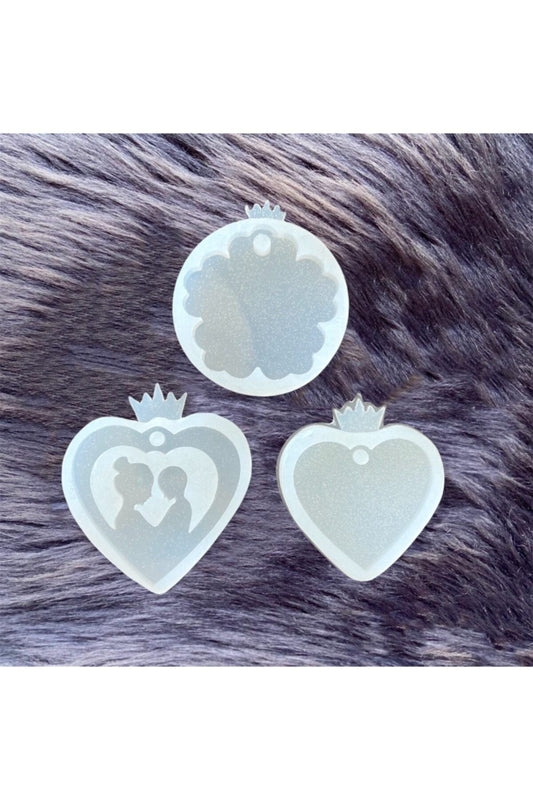 Epoxy Silicone Mold Set, Epoxy Necklace Keychain Silicone Mold, Epoxy Resin Mold