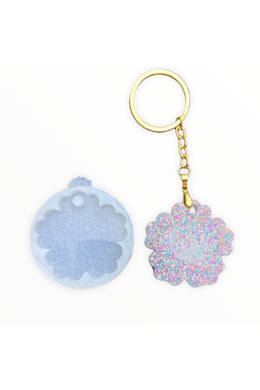 Epoxy Resin Flower Necklace Keychain Jewelry Silicone Mold / Epoxy Mold Transparent Epoxy Silicone Mold
