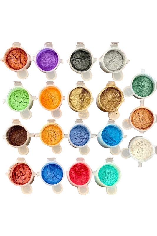 19 Color Pearl Powder Set Nail Polish Pearl Powder Epoxy Pigment Paint Epoxy Resin Candle Concrete Stone Powder
