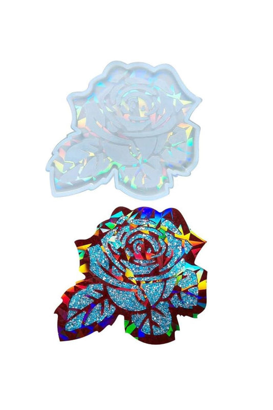 Holographic Silicone Mold, Rose Epoxy Mold 9cm, Holographic Epoxy Silicone Mold