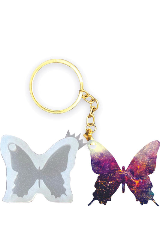 Epoxy Butterfly Silicone Mold, Necklace Keychain Silicone Mold, Butterfly Mold, Epoxy Necklace Mold