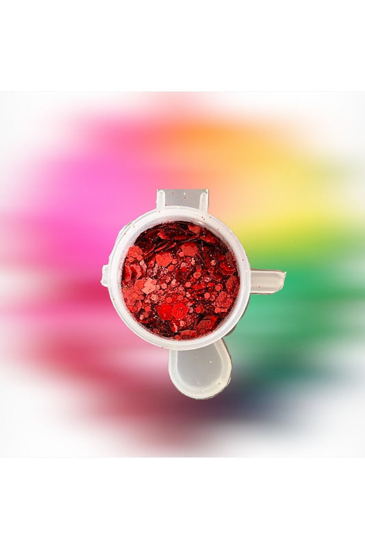 Chunky Glitter Red 10ml, Body Glitter, Eyeshadow Glitter Glitter, Epoxy Resin Glitter Glitter
