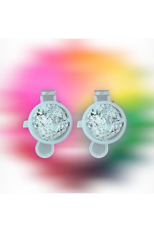 Nail Polish Silver Leaf Broken Foil Decoration / Candle Decoration / Nail Makeup Decoration / Epoxy Material