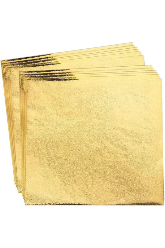 Epoxy Resin Gold Leaf Leaf 100PCS / Epoxy Resin Gold Leaf 16x16cm / Gold Foil Leaf
