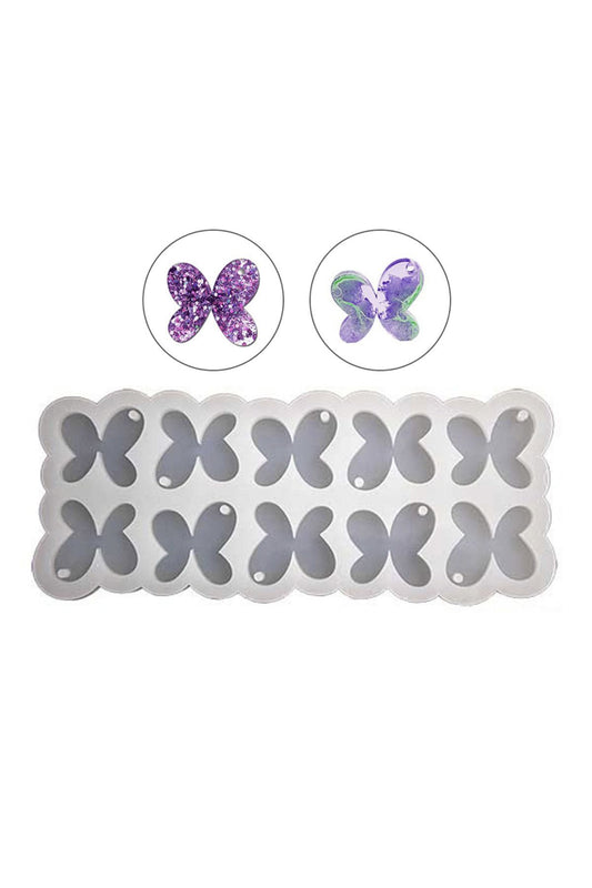 Butterfly Multi Silicone Mold Set of 10 Epoxy Silicone Mold Necklace Keychain Mold