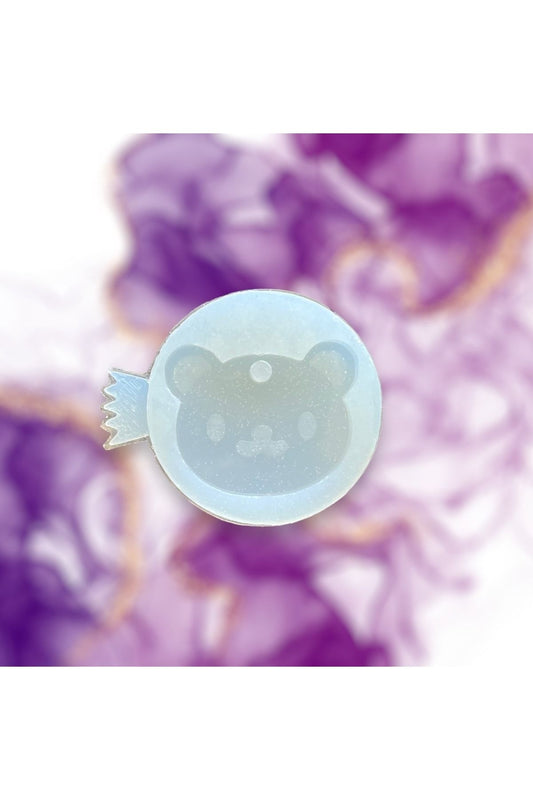 Epoxy Silicone Mold Resin Necklace Tag Keychain Teddy Bear Silicone Mold