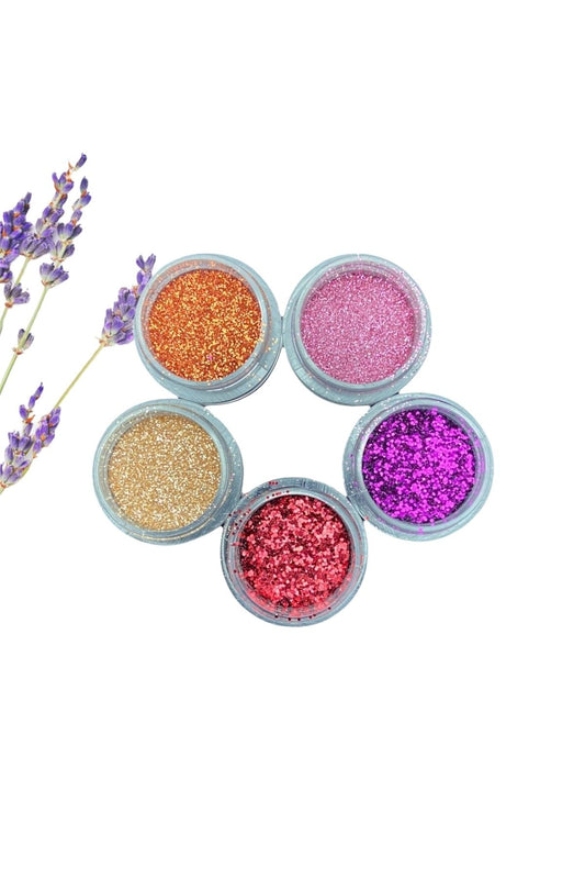 Epoxy Resin Glitter Glitter Set, Nail Glitter 5 Piece Glitter Nail Decoration Set, Concrete Candle Decoration Glitter