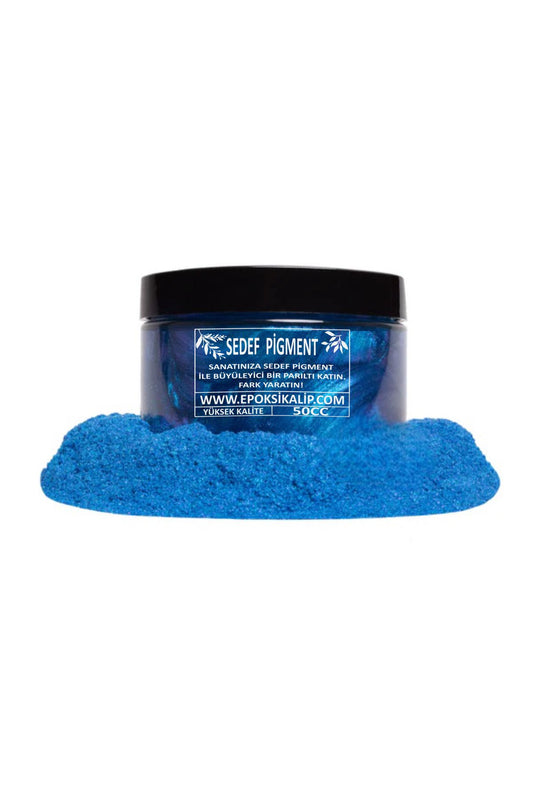 Epoxy Light Blue 50 Cc Mini Blue Pearl Powder Pigment Epoxy Paint, Candle Paint, Concrete Paint,