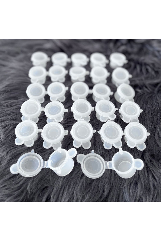 Paint Bead Box Sample Box 50PCS Sealed Plastic Box with Lid 10ml