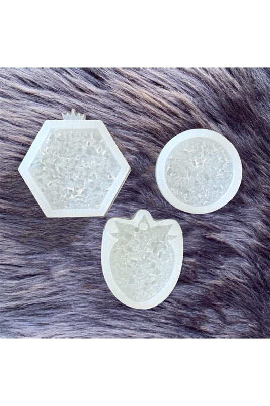 Epoxy Crystal Necklace Keychain Silicone Mold Set, Epoxy Necklace Keychain Silicone Mold, Epoxy