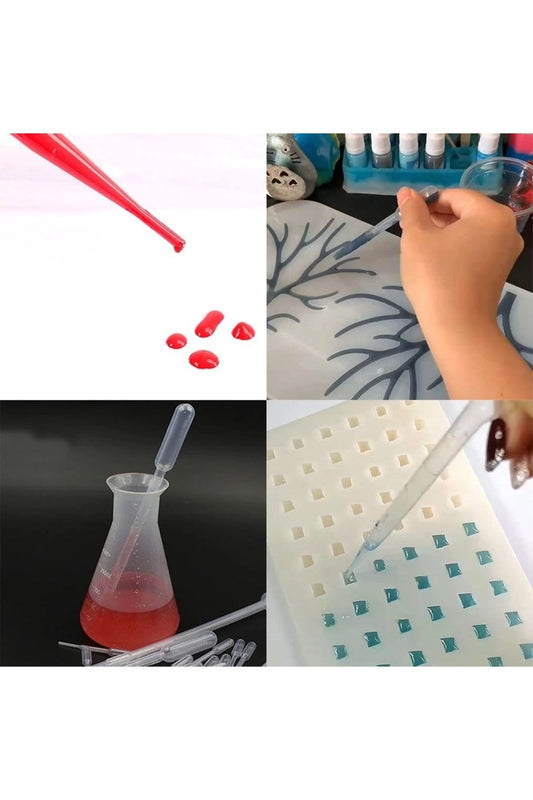 Plastic Pasteur Pipette 100pcs / Liquid Filling Pipette / Plastic Dropper Pipette