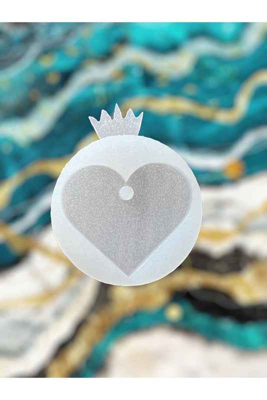 Epoxy Heart Silicone Mold, Epoxy Heart Keychain Necklace Mold, Transparent Epoxy Silicone Mold