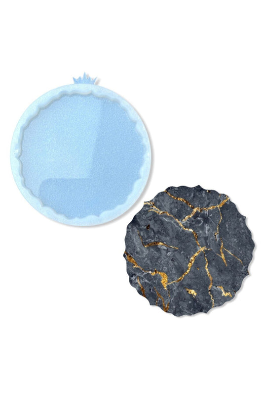 Epoxy Resin Coaster Silicone Mold , Lari
