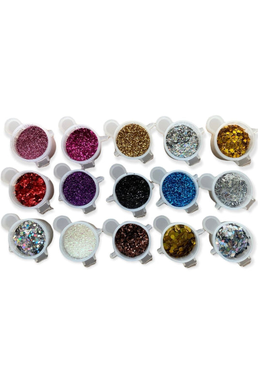 15x10ml Nail Glitter, Epoxy Glitter & Glitter, Candle Glitter, Concrete Glitter, Glitter Set