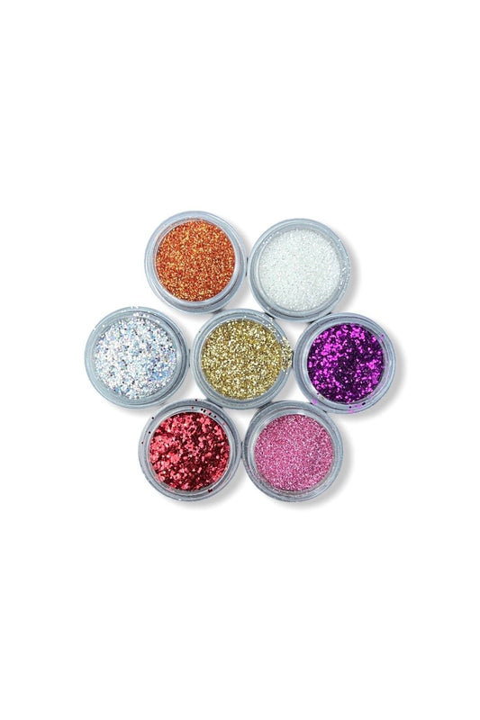 7 Pieces False Nail Glitter Glitter Nail Glitter Glitter Set Body Glitter Decoration Glitter Glitter