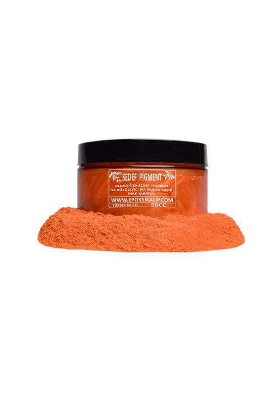 Epoxy Resin Orange 50cc Pearlescent Powder Pigment Epoxy Paint, Candle Paint, Concrete Paint,