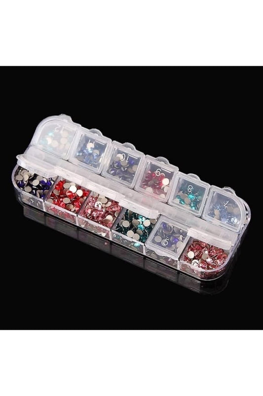 Storage Bead Box 12 Compartments / Storage Container, Compartment Material Box, Ring Box