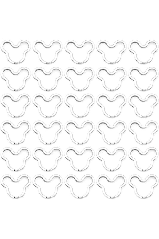 Mickey Keychain Tool 10 Pieces, Epoxy Keychain Ring Keychain Chain, Keychain Material