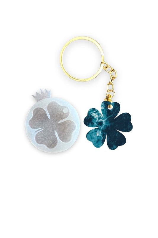 Epoxy Clover Necklace Mold, Epoxy Resin Keychain Mold, Epoxy Resin Silicone Mold, Epoxy Mold