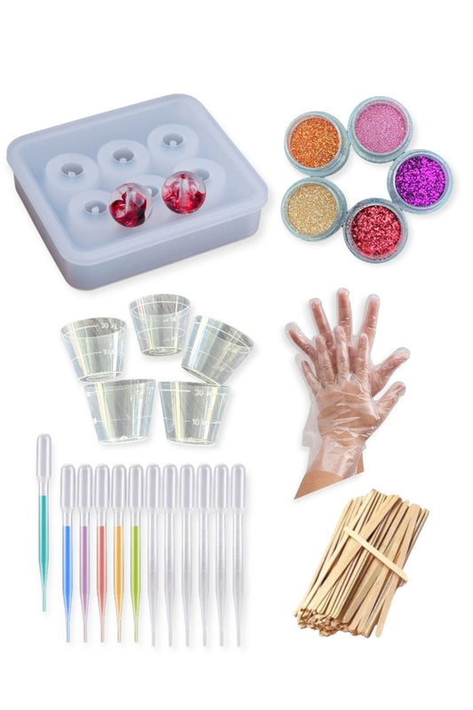 Epoxy Starter Kit Mold Set for Beginners Epoxy Prayer Beads Mold