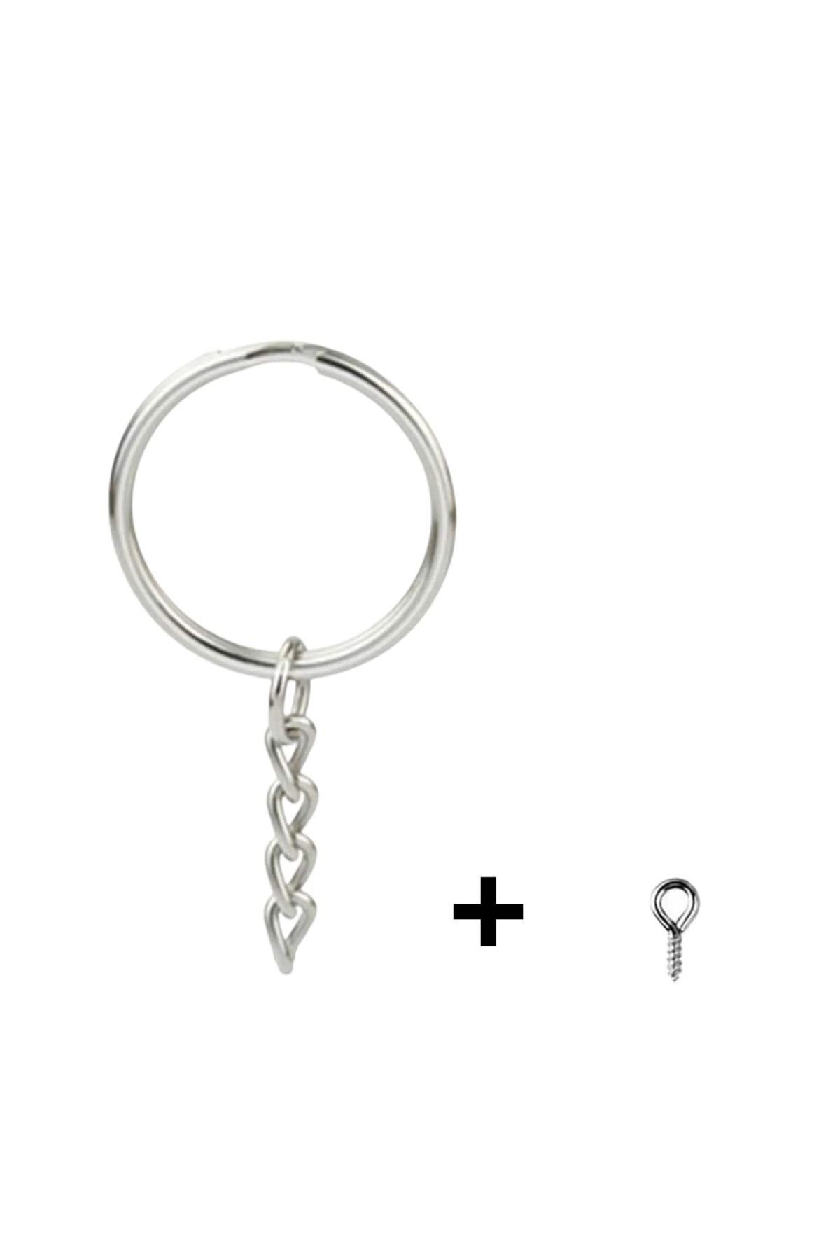 Epoxy Keychain Tool 10pcs, Keychain Ring Keychain Chain, Keychain Material