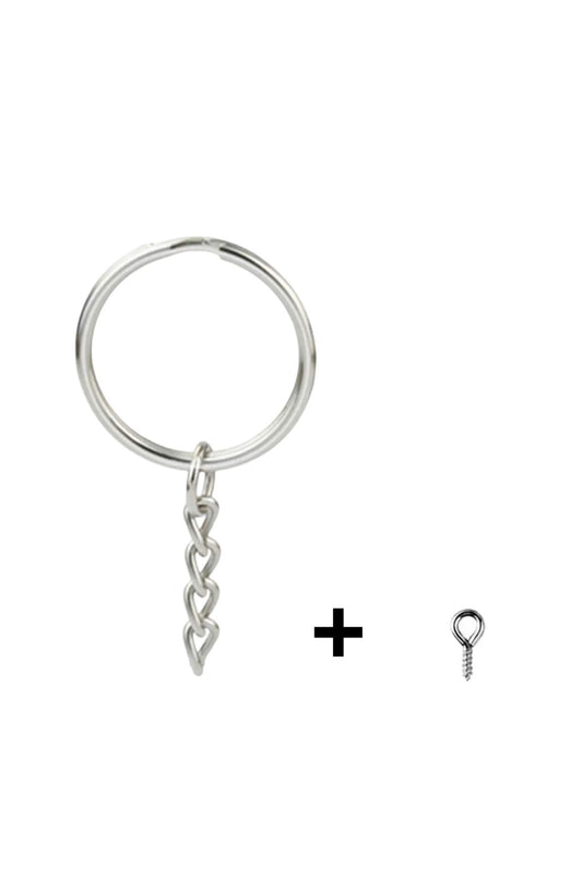 Epoxy Keychain Tool 10pcs, Keychain Ring Keychain Chain, Keychain Material