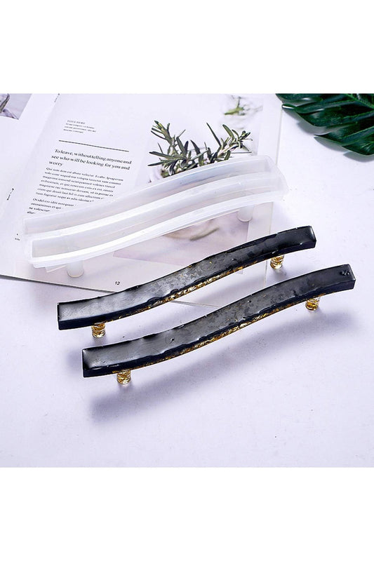 Epoxy Tray Handle Silicone Mold, Epoxy Resin Handle Mold Set of 2