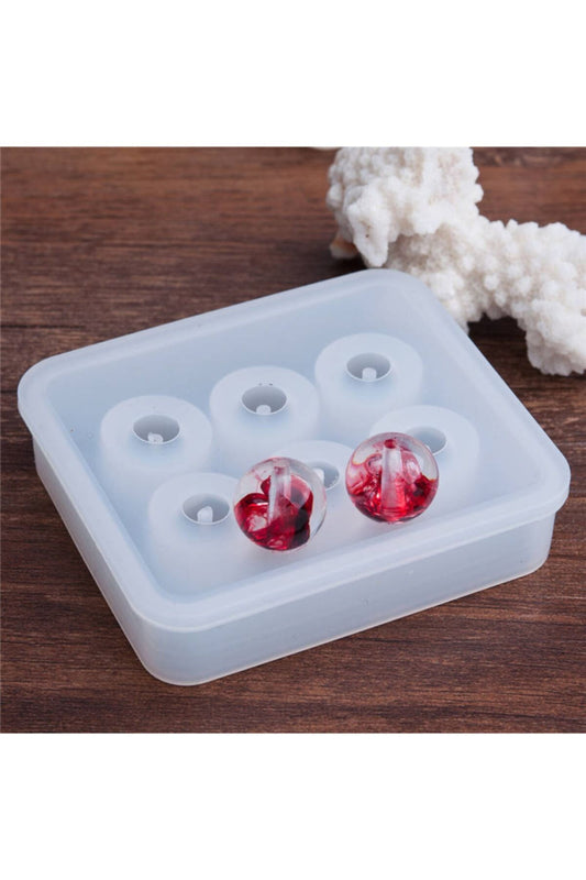 Epoxy Prayer Beads Mold 16mm 6 Pieces, Epoxy Beads Mold, Epoxy Sphere Mold, Epoxy Resin Mold