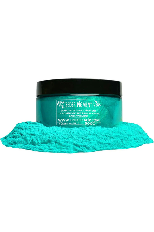 Epoxy Resin Turquoise 50cc 15gr Pearl Powder Pigment Epoxy Paint, Candle Paint, Concrete Paint,