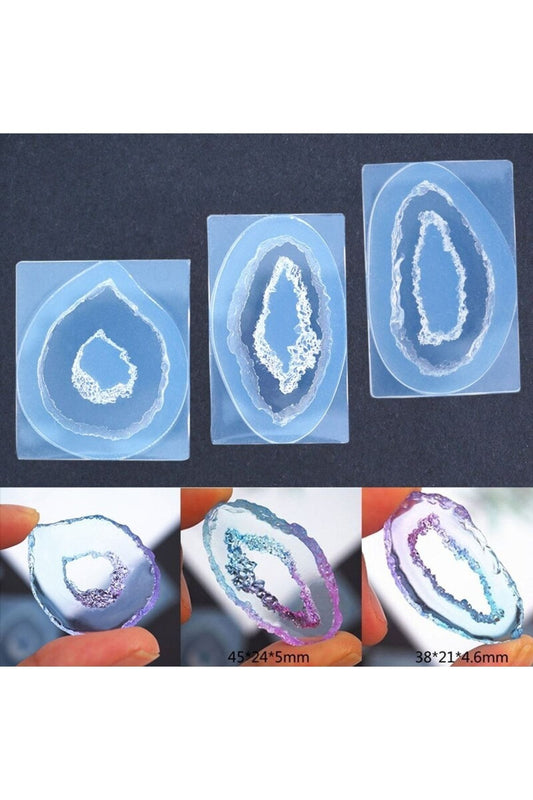 Epoxy Resin 3 Crystal Necklace Jewelry Silicone Mold, Epoxy Silicone Mold