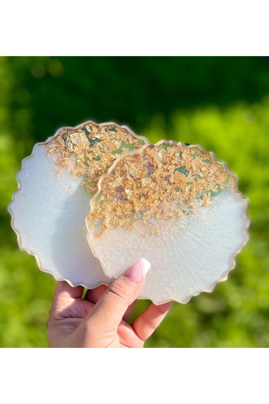 Epoxy Resin Geode Round Coaster Silicone Mold