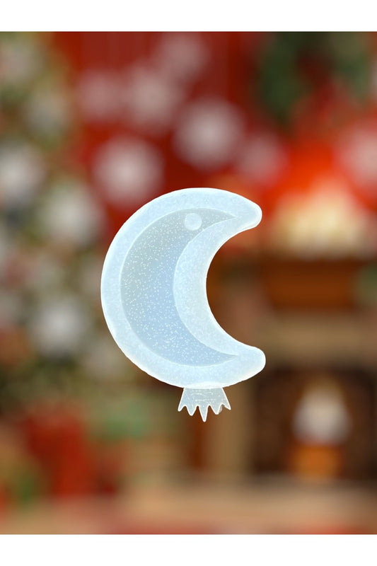 Epoxy Moon Necklace Mold, Epoxy Resin Keychain Mold, Epoxy Resin Silicone Mold, Epoxy Mold