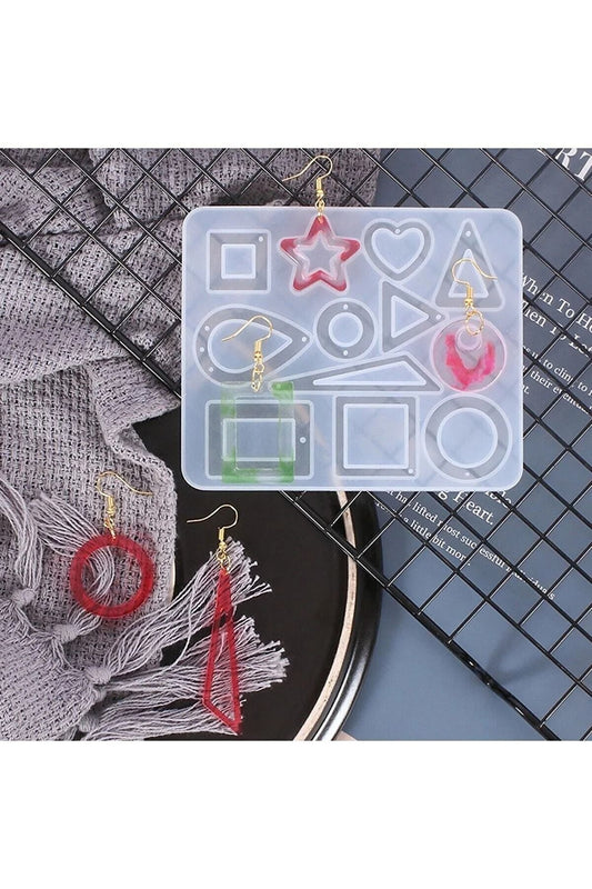 Epoxy Multi Silicone Mold 12 Designs, Epoxy Silicone Mold, Epoxy Mold Set