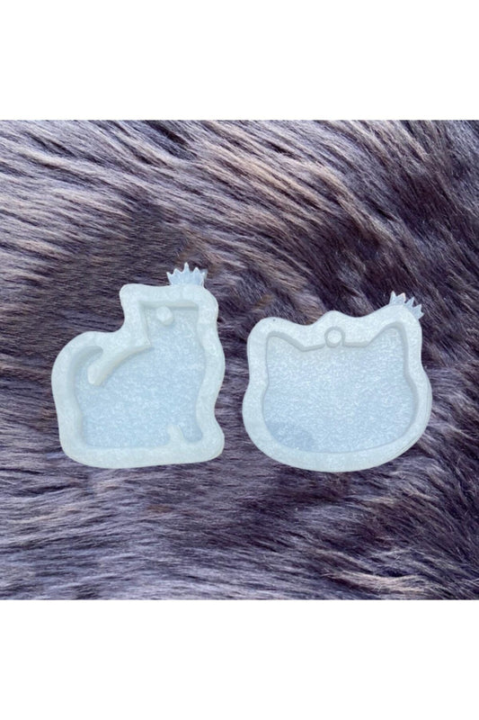 Resin 2-Piece Cat Tag Epoxy Mold Set Epoxy Mold Cank
