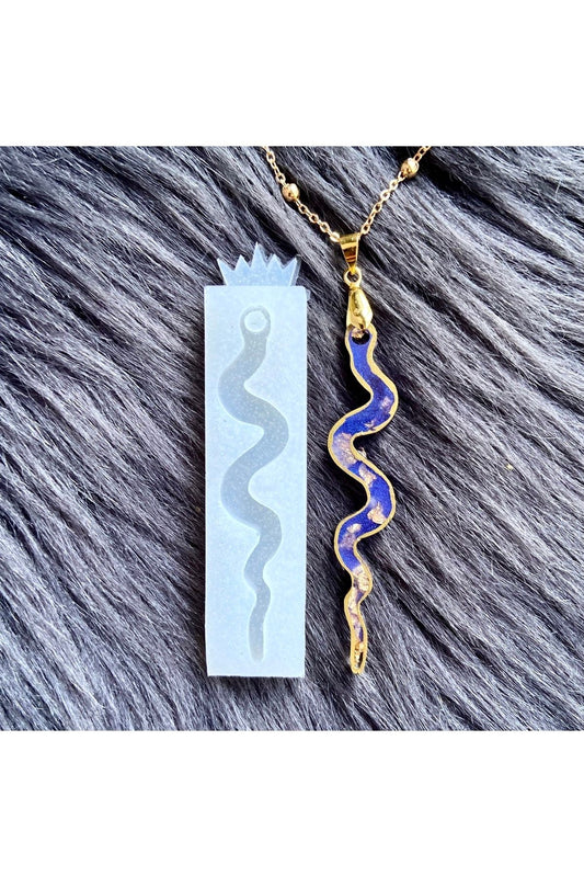 Epoxy Resin Snake Necklace Keychain Silicone Mold