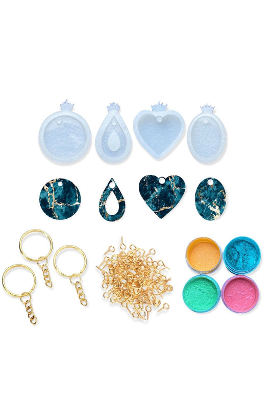 Epoxy Kit - Epoxy Starter Kit - Epoxy Keychain - Epoxy Jewelry Nail - Epoxy Pigment Paint