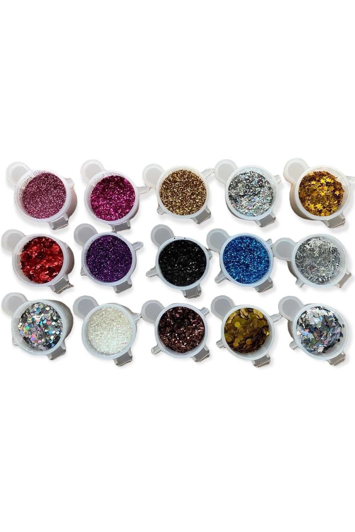 15 Pieces Nail Decoration Set Permanent Nail Polish Nail Glitter Glitter Glitter, False Nails Epoxy Resin